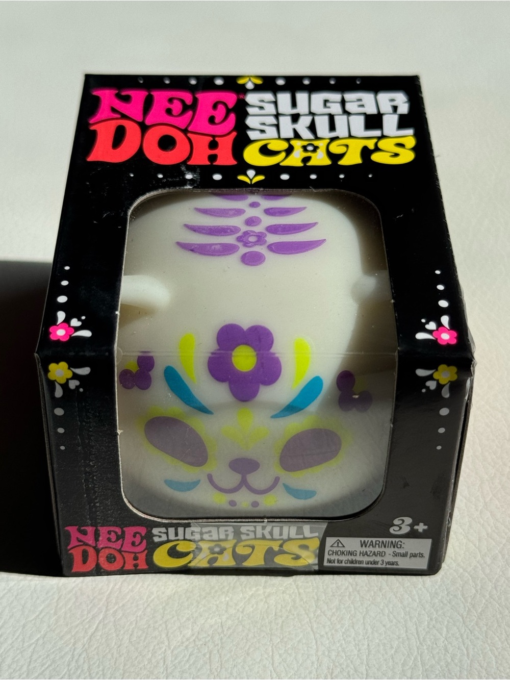 Needoh Sugar Skull Cats Skeleton Squishy Squeeze Glow Halloween SHIPS TODAY!